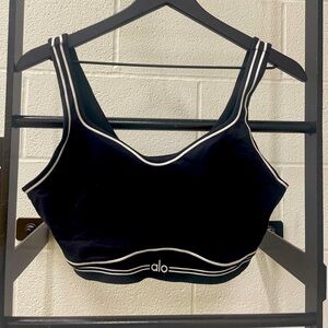 ALO Yoga Black and White Sports Bra